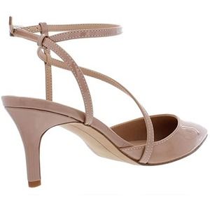INC International Concepts Womens Lenii Fabric Pointed Toe Ankle Nude